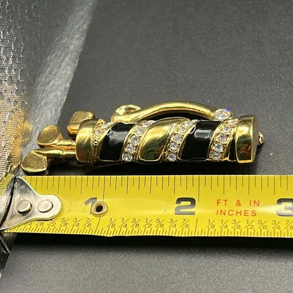 Vintage Pure Allure rhinestone and enamel golf bag brooch - Picture 3 of 6